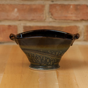 Royce Yoder - Rectangle Bowl in Black | Ash Glaze