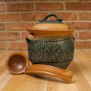 Royce Yoder - Tureen with Ladle in Tan | Ash Glaze